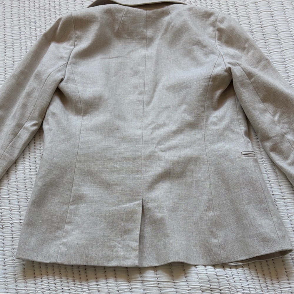 J. Crew Parke Blazer - Light Natural Linen-Blend Single-Button - Picture 5 of 6